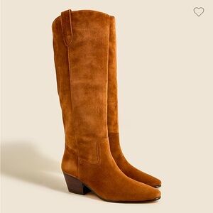 J Crew Piper Knee-High Boots in Suede Size 8H-M Rich Toffee